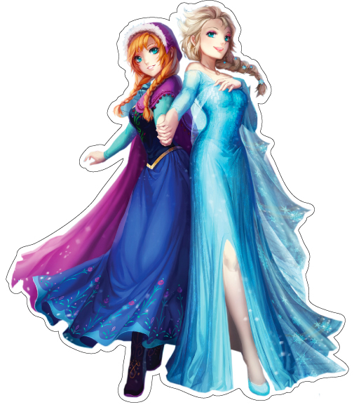 Frozen Elsa Fan Art vinyl sticker printed vinyl decal AG Design