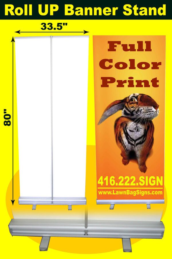 80"x33" Roll Up Banner Display