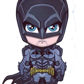 Chibi Batman Big Head Big Eyes