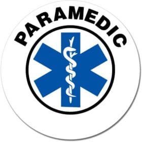 1-60 Emergency Paramedic Round Sign Wall Window Car Vinyl Sticker