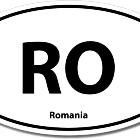 1-60 Romania RO Euro Oval Wall Window Car Vinyl Sticker
