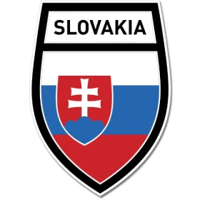1-60 Slovakia Shield Crest Black Wall Window Car Sticker