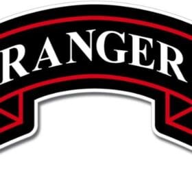 1-60 US Army Ranger Tab 75th Regiment Emblem Car Vinyl Sticker
