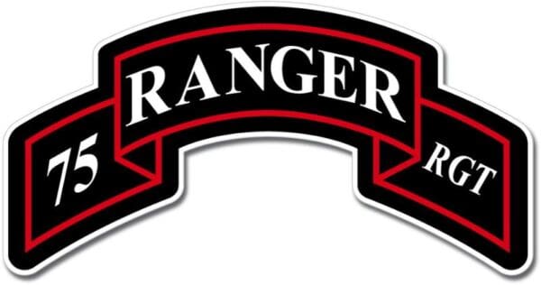 1-60 US Army Ranger Tab 75th Regiment Emblem Car Vinyl Sticker