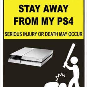 10x7-Stay-away-from-my-ps4-Vinyl-Sticker