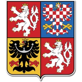 1 Czech Republic Coat of Arms Emblem Wall Window Car Sticker
