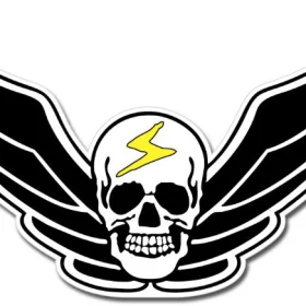 1 Skull Wall Window Car Vinyl Sticker