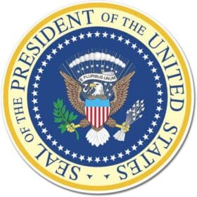 1 US President of the United States Seal Car Vinyl Sticker