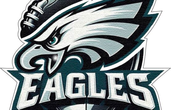 Philadelphia Eagles NFL Sports Super Bowl Champions Football Fan Club NFC Pride Team Mascot AI Digital Design Of Bald Eagle vinyl sticker