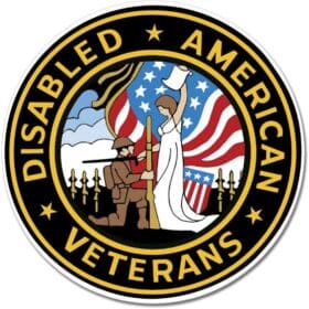 2-20 US Disabled American Veterans Seal Window Car Vinyl Sticker