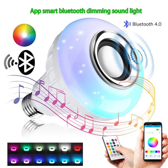 Rgb Bluetooth Speaker Smart Bulb Free Shipping - Ag Design