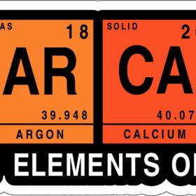 Sarcasm Primary Elements Of Humor in Periodic Table Elements vinyl sticker