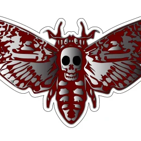 Deaths-Head Moth Dark Beauty Stunning