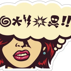 Grumpy Moods Girl Emotions Thinking