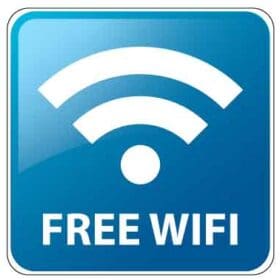 Free Wifi sign vinyl sticker