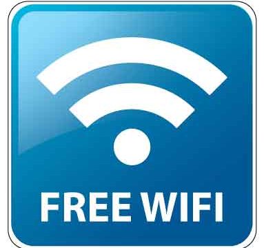 Free Wifi sign vinyl sticker