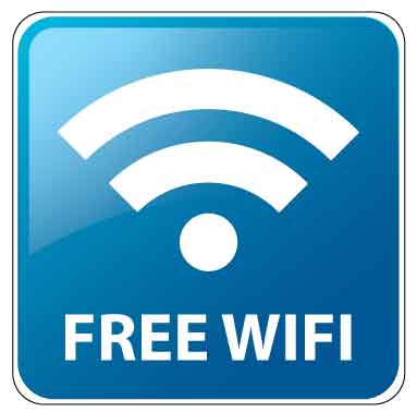 Free Wifi sign vinyl sticker