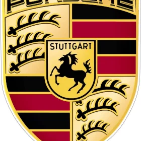Porsche automobile logo vinyl sticker