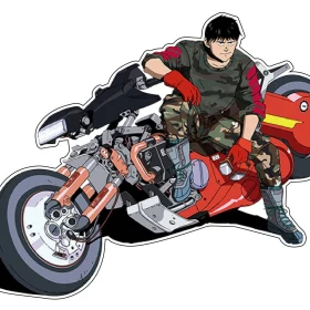 Akira-Kaneda-Biker-On-Futuristic-Motorcycle-Bike-vinyl-sticker