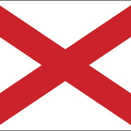 Alabama State Flag Wall Window Car Vinyl Sticker Decal