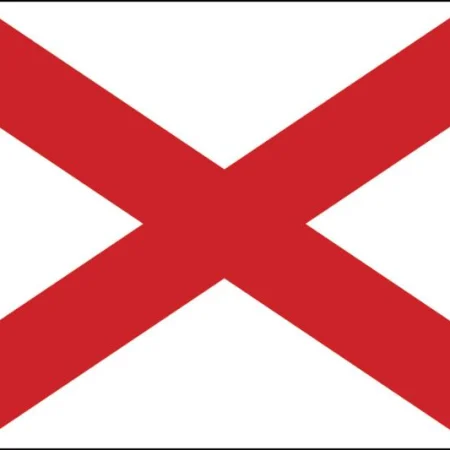 Alabama State Flag Wall Window Car Vinyl Sticker Decal