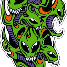 Aliens-Dragon-Swarm-Horror-vinyl-sticker