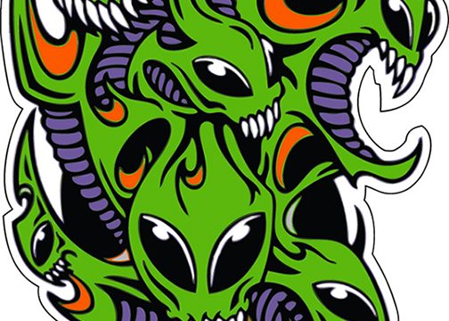 Aliens-Dragon-Swarm-Horror-vinyl-sticker