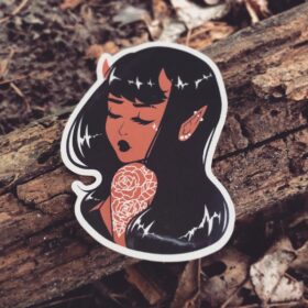 All the Good Girls Cute Devil Girl Sticker
