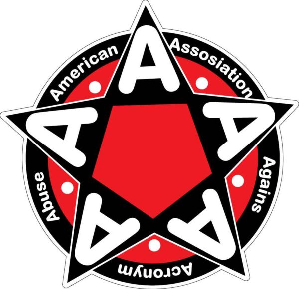 American Association ACRONYM Penta vinyl sticker