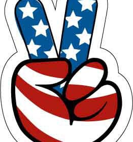 American-Peace-Vinyl-Sticker