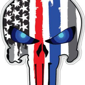 American Punisher Skull vinyl sticker
