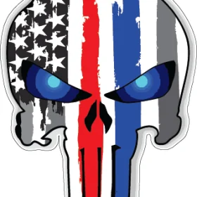 American Punisher Skull vinyl sticker