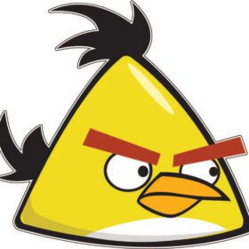 Angry-Bird-Yellow-vinyl-sticker-printed