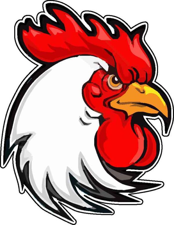 Angry-Rooster-Cartoon-Style-Vinyl-Sticker