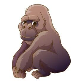 Ape Wildlife Jungle Wall Window Car Vinyl Sticker Decal