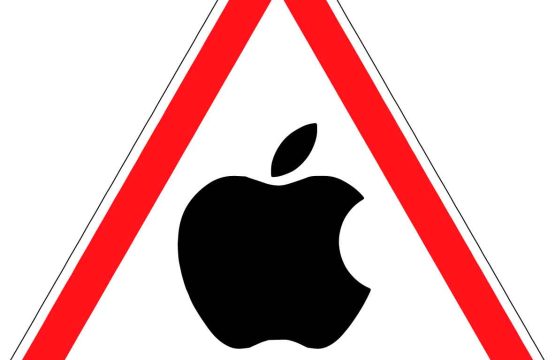 Apple Product Road Hazard Warning Traffic Sign Vinyl Sticker