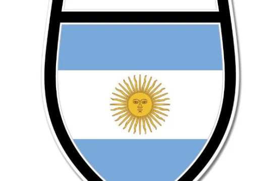 Argentina Shield Crest Black Wall Window Car Sticker Decal