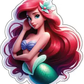 Ariel The Little Mermaid Classic Walt Disney Movie Cute Princess Of Oceans Cartoon Underwater Kingdom Animated Story Undersea Adventure Fantasy Art vinyl sticker