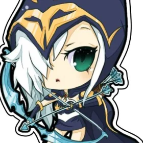 Ashe The Frost Archer From League Of Legends vinyl sticker