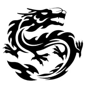 Asian_Dragon_Chinese_Line_Stylized_Vinyl_Cutout1