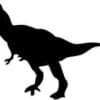 Attacking Tyrannosaurus Cut Out Vinyl Decal