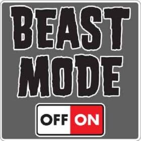BEAST_MODE OFF-ON Vinyl Sticker