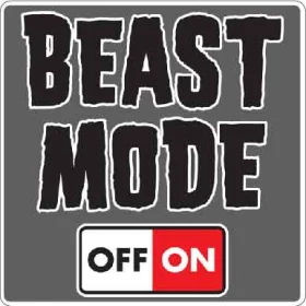 BEAST_MODE OFF-ON Vinyl Sticker