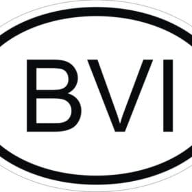 BVI BRITISH VIRGIN ISLANDS COUNTRY CODE OVAL STICKER.JPG