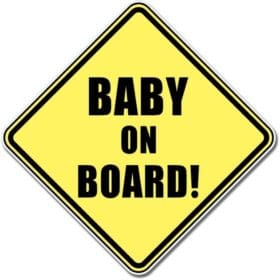 Baby On Board Sign Wall Window Car Vinyl Sticker Decal