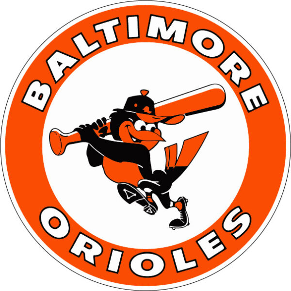 Baltimore Orioles Vintage MLB Retro Classic Baseball Historic Team Sports Primary Logo 1989 - 1991 Fan Art vinyl sticker