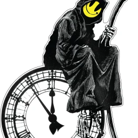 Banksy Grim Reaper Graffiti Street Art Vinyl Sticker