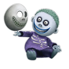 Barrel Nightmare Before Christmas Vinyl Sticker