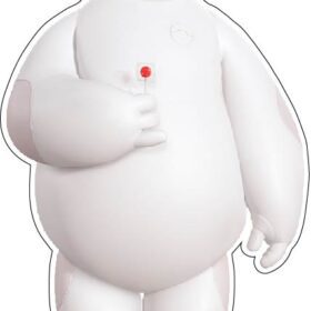 Baymax lolipop Big Hero Six Vinyl Sticker
