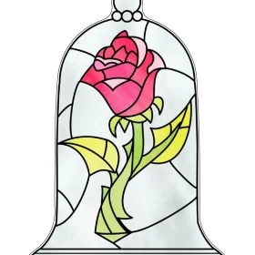 Beauty And Beast Rose vinyl sticker